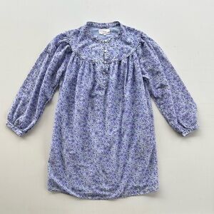 Xirena Bellamy Dress Floral Blue Purple Cotton Silk Blend Women’s Size Medium